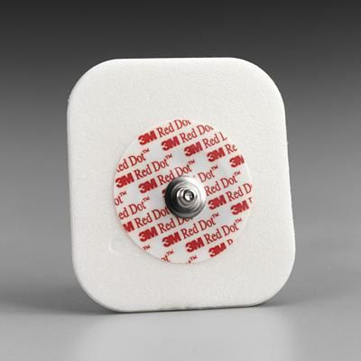 EKG Snap Electrode Red Dot Monitoring Non-Radiolucent 1000/Case , 3M 2270-50