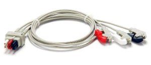 EKG/ECG Cable 300 Series 30 Inch, 3 Lead, AAMI Color Coding , Vyaire Medical 545317-HEL