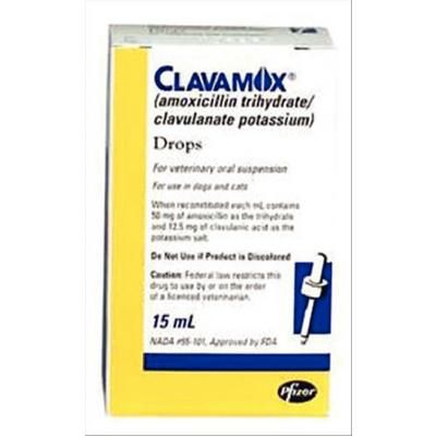 Clavamox Drops 15 ml, 12/Pkg , ZOETIS 10000485