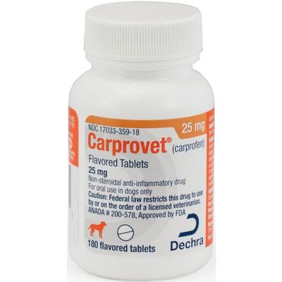 Carprovet (Carprofen) Flavored Tablets , 25 mg ,180/Bottle , PUTNEY 17033-359-18