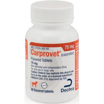 Carprovet (Carprofen) Flavored Tablets , 75 mg , 60/Bottle , PUTNEY 17033-360-60