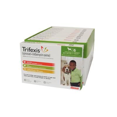 Trifexis 6 Doses; 10 Box/Carton 20.1 - 40 lb , ELANCO CA4334Y07AM