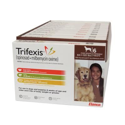 Trifexis 6 Doses; 10 Box/Carton 60.1 - 120 lb , ELANCO CA4336Y07AM