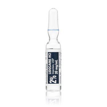 Generic Xylocaine Local Anesthetic Lidocaine HCl, Preservative Free 2%, 20 mg / mL Parenteral Solution Injection Ampule 2 mL, 25/Pack , Pfizer 00409428201