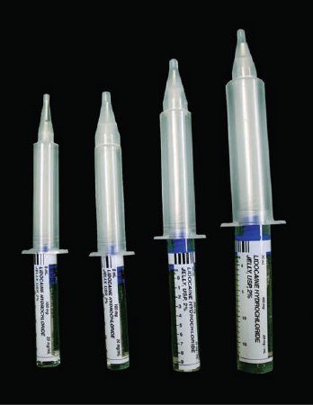 URO-Jet Local Anesthetic Lidocaine HCl, Preservative Free 2%, 20 mg / mL Mucous Membrane Jelly Prefilled Syringe 5 mL, 25/Pack , International Medication Systems 76329301205
