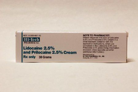 Antipruritic / Local Anesthetic Lidocaine / Prilocaine 2.5% - 2.5% Topical Cream Tube 30 Gram , Akorn 50383066730