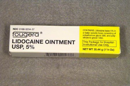 Local Anesthetic Lidocaine 5% Topical Ointment Tube 1.25 oz , Sandoz 00168020437
