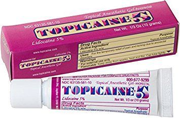 Pain Relief Topicaine 5% Strength Lidocaine Gel 10 gram , Esba TOP5-010-TCRC