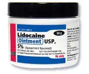 Local Anesthetic Lidocaine 5% Topical Ointment Jar 50 Gram , Taro 51672300803