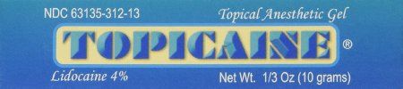 Pain Relief Topicaine 4% Strength Lidocaine Gel 10 gram , Esba TOP4-010-TCRC