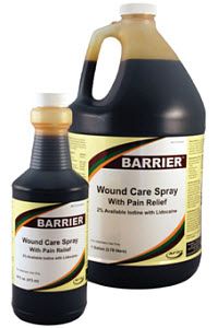 Barrier Wound Care Spray with Pain Relief, 1 Gallon , Aurora Pharm 19002