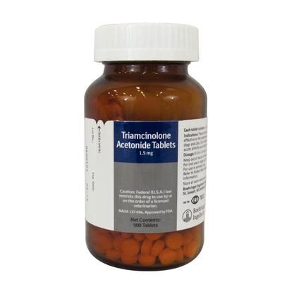 Triamcinolone Acetonide Tablets 1.5 mg, 500/Bottle , BOEHRINGER INGELHEIM 136105