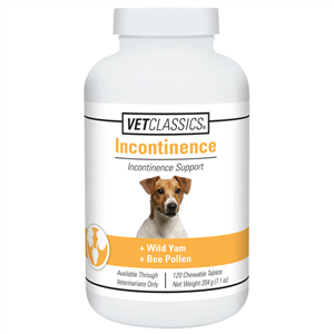 Canine Incontinence Support Chewable Tablets 120/Bottle , VET CLASSICS CAIS-120V