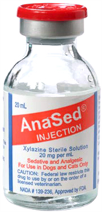 AnaSed Injection SA (Xylazine) 20mg/mL , 20 ml , Akron 59399011020