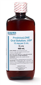 Prednisolone Oral Solution 15 mg/5 mL, 480 mL , Akron 50383004248