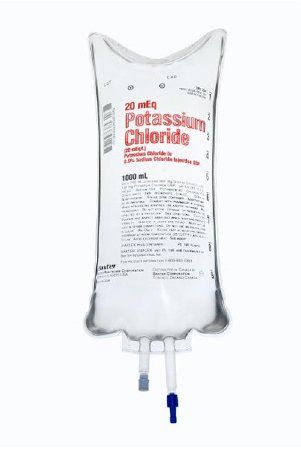 Potassium Chloride / Sodium Chloride 0.9% 20 mEq / 1,000 mL Intravenous IV Solution Flexible Bag 1,000 mL , 14/Case , 00338-069104 , Baxter 2B1764X