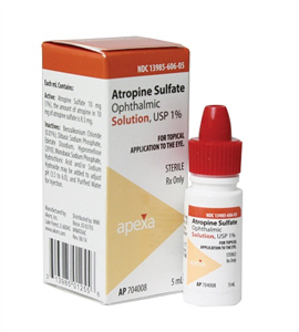 Atropine Sulfate Ophthalmic Solution 1% , 5ml , Apexa 13985-0606-05