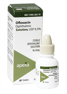 Ofloxacin Ophthalmic Solution 0.3% , 10 ml , Apexa 13985-0602-1