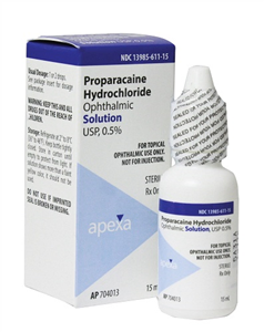 Proparacaine Ophthalmic Solution 0.5% , 15ml , Apexa 13985-0611-15