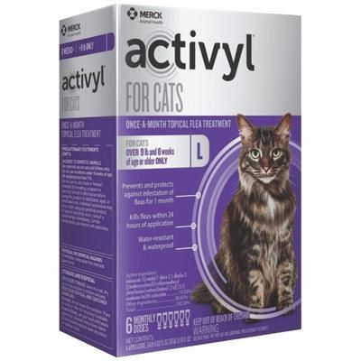 Activyl - 1.0mL Cats (> 9 lbs) Purple (6 x6-Dose) , Merck 118926