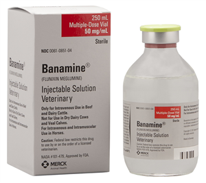 Banamine Injectable Solution 50mg/mL , 250ml , Merck 0851-04