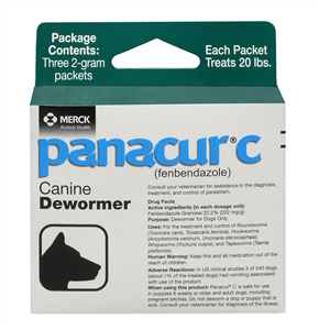 Panacur C 2gm (Fenbendazole) 10/Box , Merck 47210