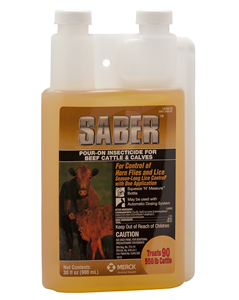 Saber Pour-On Insecticide 900 cc , Merck 065526