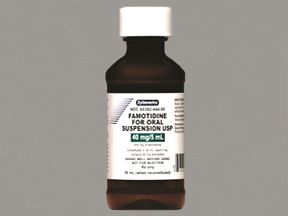 Histamine H2-Antagonist Famotidine 40 mg / 5 mL Oral Suspension Bottle 50 mL , Zydus 68382044405