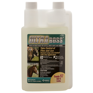 Ultra Boss Pour-On Insecticide Quart , Merck 5260-02