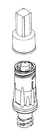 Texium Closed Male Luer, 0.12 ml PV, PVC, DEHP Free, with Female Cap, 100/cs , BD 10012241-0500