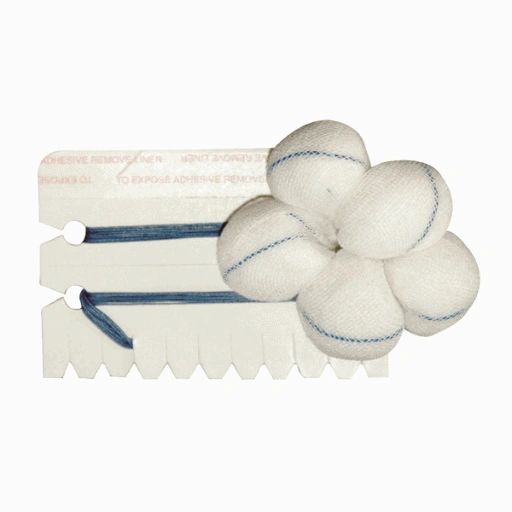 Tonsil Sponge, Unstrung, ¾", 5/pk, 50 pk/cs , BD 23275-650