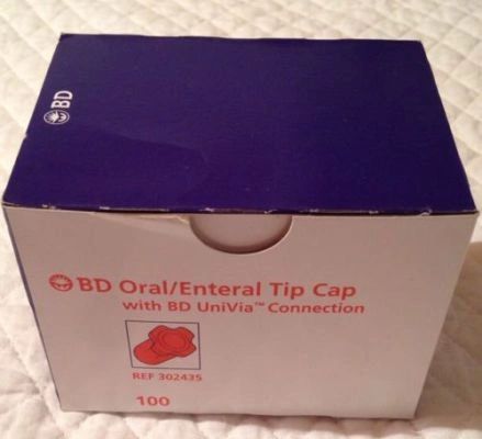 Syringe Oral Tip Cap Sterile 1000/Box , BD 302435