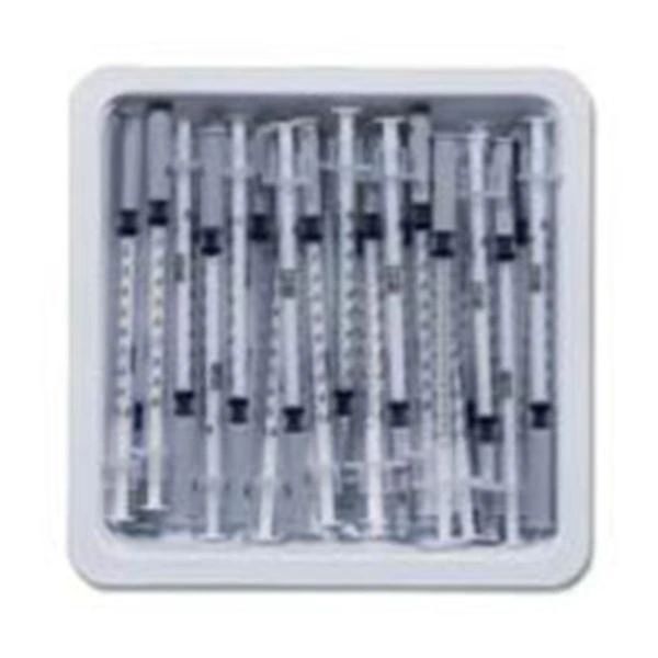 Allergy Tray PrecisionGlide 1/2 mL 27 Gauge 3/8 Inch Attached Needle Without Safety , 25/Pack , 40/Pack , BD 305536