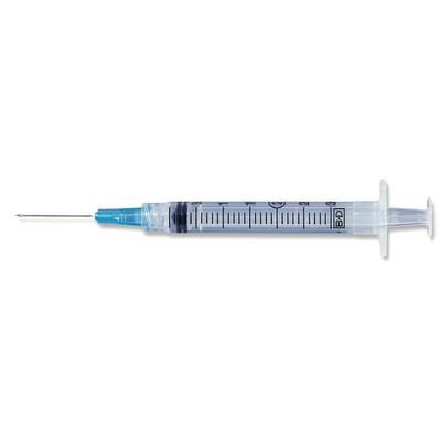 BD 1 ml Tuberculin Syringe/Needle Combination 25 ga x 5/8", 600/Pkg , BD 305664