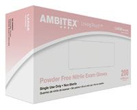 Glove Exam Chemo Approved PF Nitrile Medium Blurple Ambitex 200/Bx , 10 Box/Case , Tradex NMD402C