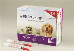 BD U-40 Insulin Syringe 0.3 ml -29 ga x 12.7" 100/Box , BD 323000