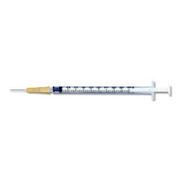 Insulin Syringe with Needle 1 mL 25 Gauge 1 Inch Detachable Needle Without Safety 100/Box , 8 Box/Case , BD 329622