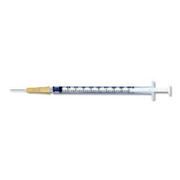 Insulin Syringe with Needle 1 mL 25 Gauge 1 Inch Detachable Needle Without Safety 100/Box , 8 Box/Case , BD 329622