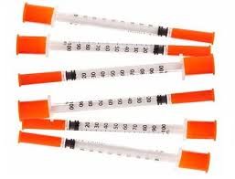 INSULIN SYRINGES WITH NEEDLES DIFFERENT SIZES