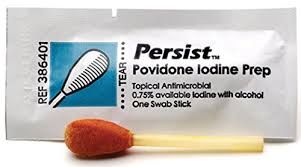 Persist Swabstick Saturated Povidone-Iodine 10% / Ethyl Alcohol 70% 1's 500/Case BD 386401