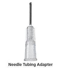 Needle Tubing Adapter 20 Gauge, 0.030 - 0.035 ID X 0.5 L Inch, Latex Free, Sterile, Disposable, 100/Case , BD 408210