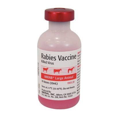 Imrab Large Animal Rabies Vaccine, Killed Virus, 50mL , Boehring