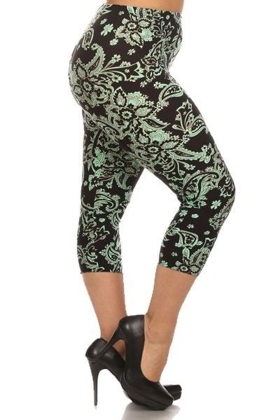 capri leggings with pockets plus size