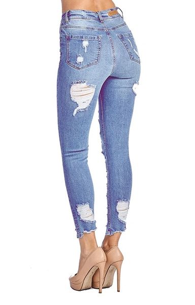 light blue distressed jeans mens