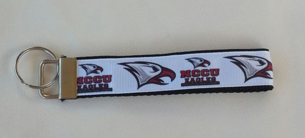 Handcrafted NCAA North Carolina Central University Eagles Key Chain  Wristlet HBCU Des 2