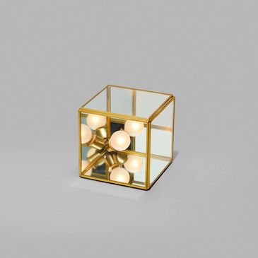 Candela original , lampara de mesa cubo mini