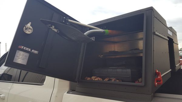 Pickup truck toolbox that will hold longer items