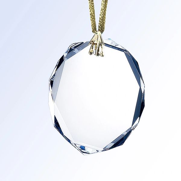 Octagon Optical Crystal Glass Ornaments
