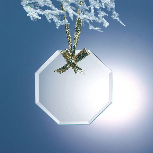 Octagon Jade Glass Ornaments