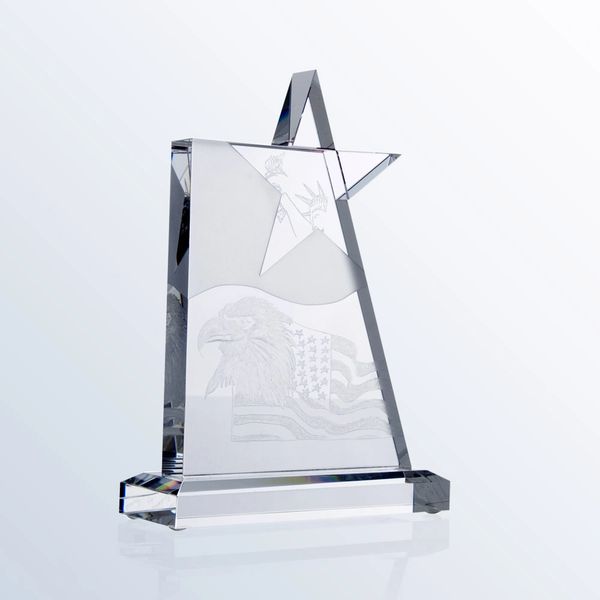 Clear Glass Star Award